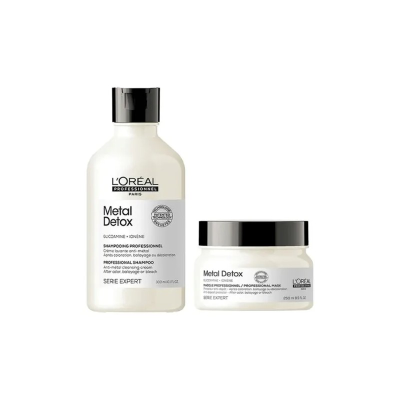 Loreal Metal Detox Shampoo 300ml + Masc 250ml + Crema