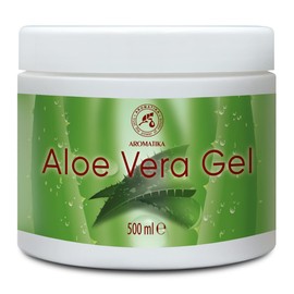 Aloe Vera Gel 500 ml - Moisturising Care for Face - Hair and Body - Soothing Skin Gel - Cooling Gel for All Skin Types - Aloe Gel for Dry Skin - Shaving Gel