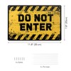 poeland Do Not Enter Sign, Metal No Entry Sign 11.8"