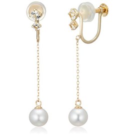 Yondosi 11184-615-3001-00-00 Women's Earrings 4°C K10 Yellow Gold, Pearl