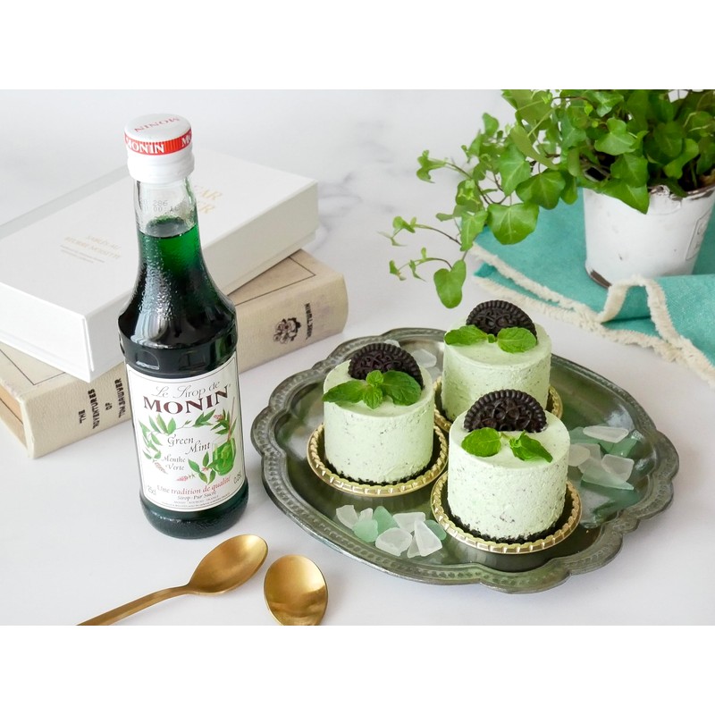 MONIN Green Mint Syrup, Green Mint, 8.5 fl oz (250ml)