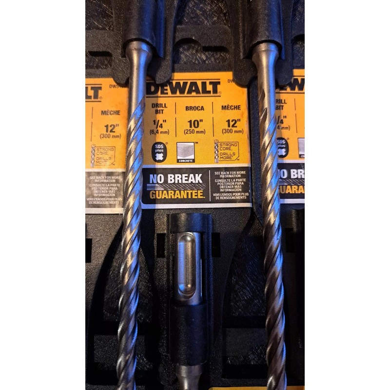 DEWALT DW5420 DRILL BIT 1/4", 10", MECHE 12"