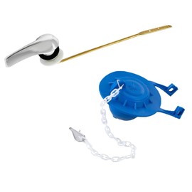 WC-Griff-Ersatz-Set, WC-Flapper mit Ketten, Frontmontage, WC-Spülgriff für WC-Reparatur