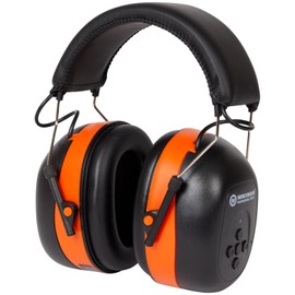 Werckmann Hearing protection with integrated Bluetooth - this ear protection is adjustable, Black, orange