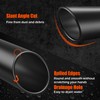 LCGP 2.75" Black Exhaust Tip,2.75" Inlet 3.5" Outlet 12" Stainless