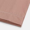 Bianca Plain Dyed Cotton Percal Rose Tan 200TC Flat Sheet