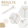 Healeved 30pcs Y-shaped Lash Brush Tool for Eyelash Perming and