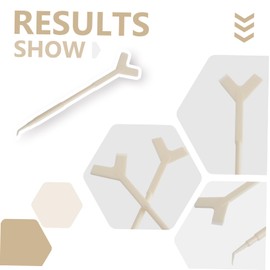 Healeved 30pcs Y-shaped Lash Brush Tool for Eyelash Perming and Lifting for Home Salon Use Comfortable Eyelash Separation and Application