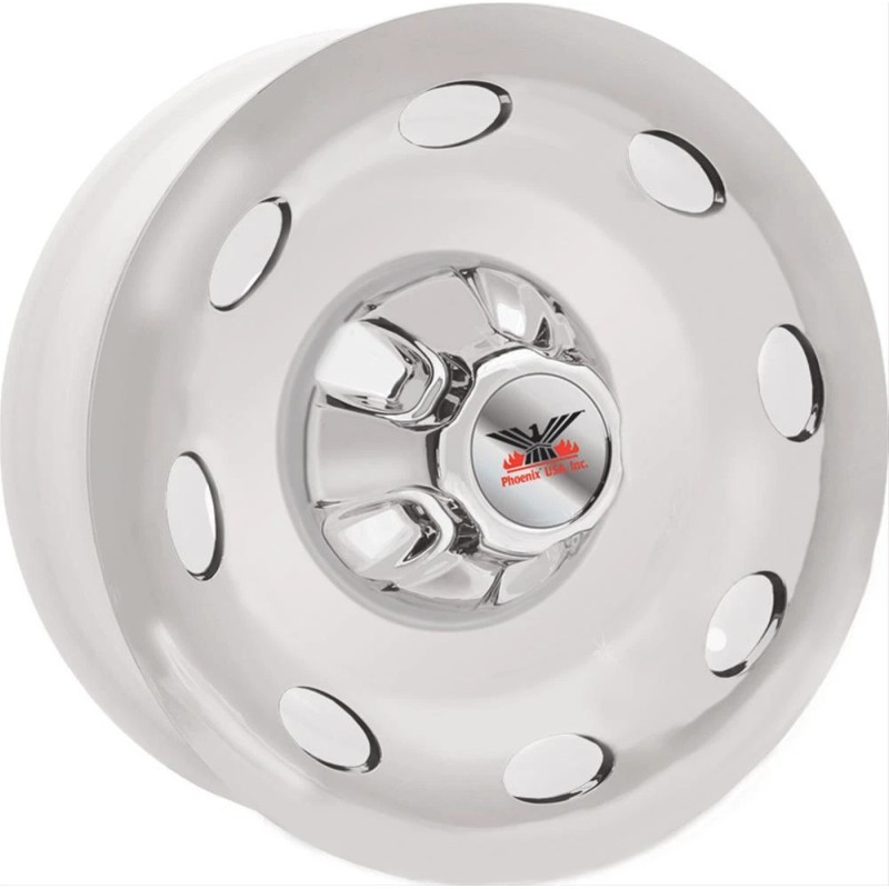 Phoenix USA Chrome Quick Trim 15" Trailer Wheel Cover Ring