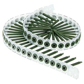 SENCO 06C125WK 6-Gauge 1-1/4 in. Collated Drywall to Heavy Steel Screws (1,000-Pack)