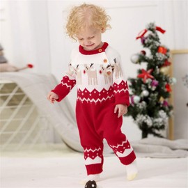 CIYCUIT Baby Boy Christmas Outfit Newborn My First Christmas Onesie Clothes