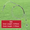 Spares2go Clutch Drive Cable for Mountfield SP530 SP534 SP535 Lawnmower