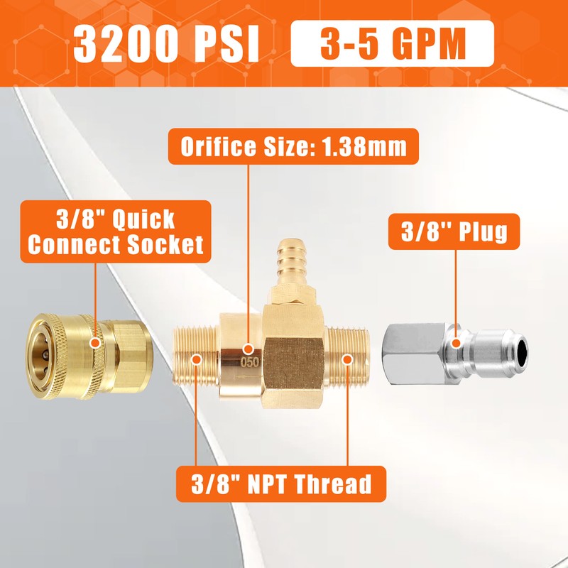 PWACCS Downstream Injector for Pressure Washer, Power Washer Chemical Injector