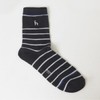 Hazzys (대구신세계)스트라이프 장목 양말 3종 세트HJSS4E003N2 (Daegu Shinsegae) Stripe Crew