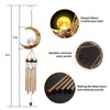 DesGully Wind Chimes,Moon Crackle Glass Ball Solar Wind Chimes with