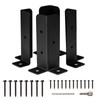 Cokritsm 4PCS Adjustable Deck Post Anchor Base Brackets Fit 1.5x1.5,2x2,2x4,4x4