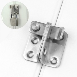 Sliding Door Latch Lock Security Buckle Anti-Theft Hasp for Doors & Cabinets Safety Lock Left 3ea