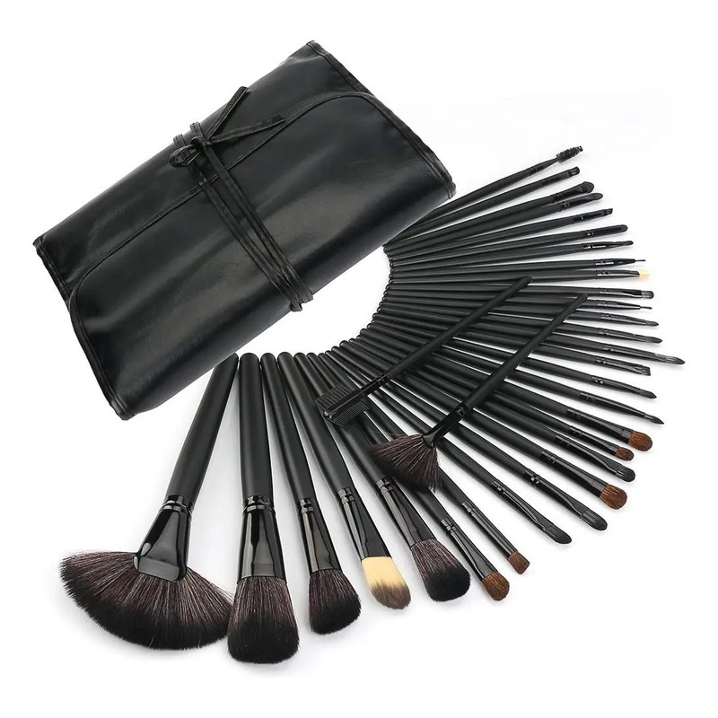 Brochas Pincel De Maquillaje Kit 32 Pcs Profesional Bolsa
