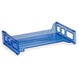 OfficemateOIC Blue Glacier Side Load Letter Tray, Transparent Blue (23218)