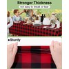 Smiry 8 Packs Gingham Disposable Table Cloth, 54 x 108