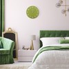 Lafocuse 12 Inch Silent Olive Green Wall Clock Battery Operated