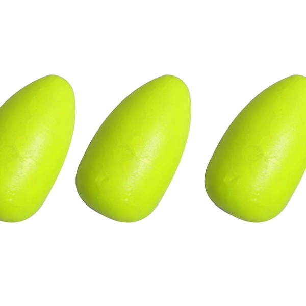 Dr.Fish 30 Pack Oval Foam Floats Trout Floats Fishing Rig Floats Pompano Walleye Catfish Crawler Harness Bead Stopper Sinker Stops Yellow 0.45X0.78