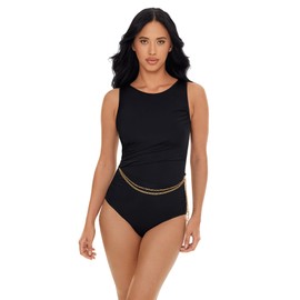 MagicSuit Women's Hyper Link Annette One Piece Swimsuit, Black, 14