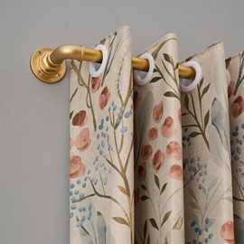 Industrial Curtain Rods for Windows 30 to 84 Inches,1 Inch Adjustable Curtain Rods,Heavy Duty Drapery Rods for Indoor and Outdoor