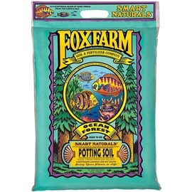 FoxFarm Ocean Forest Potting Soil, 12qt (Pack of 5) – Light, Aerated Texture, Designed for All Container Plants – pH Adjusted for Optimal Nutrient Uptake, Effectively Retains Moisture