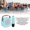 Mini Karaoke Machine Portable Bluetooth Speaker With Wireless Microphone Bass