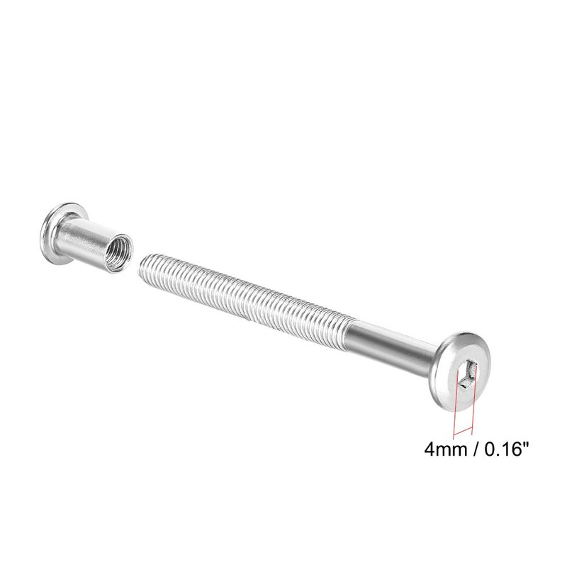 uxcell Screw Post Fit for 5/16"(8mm) Hole Dia, Male M6x70mm