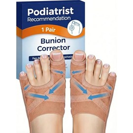 Bunion Corrector for Women & Men, Breathable Toe Straightener for the Thumb and Little Toe, Comfortable & Adjustable for Day/Night Use, Bunion Relief Splint(1 Pair)