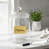 FALUCKYY 6 PCS Plastic Candy Jars with Lids, 2.2L 74oz