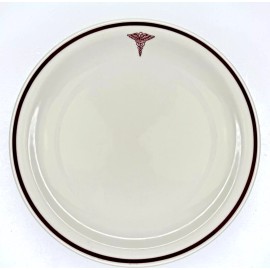 New Homer Laughlin Caduceus US Army Medical Corps 9" Dinner Plates