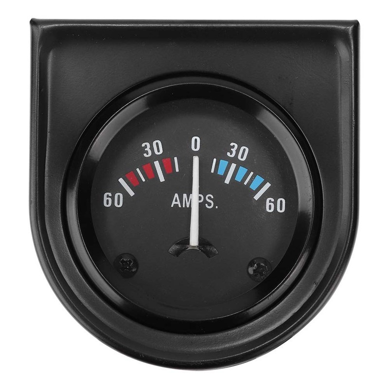 Generic Ammeter Gauge, 12V 60-0-60 AMP Ampere Meter, 52mm Black