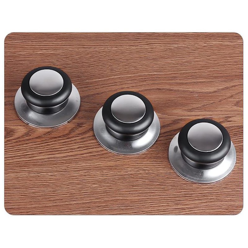 VOANZO 6Pcs Universal Pot Lids Handle Heat-Resistant Knobs Stainless Steel