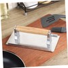 VICASKY Manual Aluminum Grill Press Portable Rectangle Burger Patty Maker