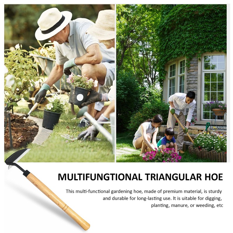 XdealCozyxc Japanese Style Razor Hoe Gardening Tool, Hand Hoe Garden