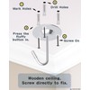 Stainless Steel Ceiling Hooks for Hanging Plants 3 Pack -