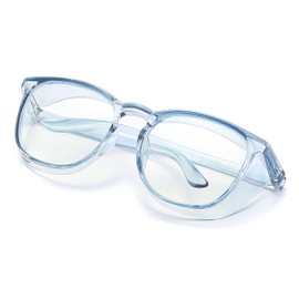 Alsenor Safety Glasses Anti Fog Goggles Protective Eyewear Blue Light Blocking Anti Dust UV Protection Glasses For Men Women (Sky-Blue)