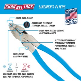 Channellock 369 9-1/2-Inch High Leverage Linesman Plier