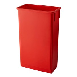 PRO&Family Slim Tall Trash Can Tall Skinny Trash Can Thin Trash Can Bar Trash Can Garbage Can Tall (Red, 23 Gallon)