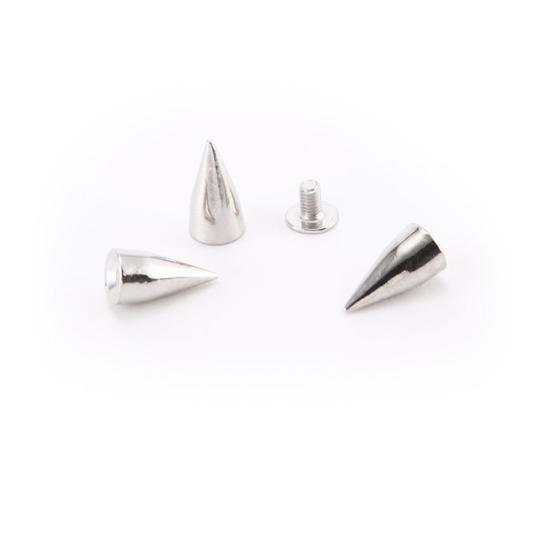 100pcs Screw Back Bullet Stud Spike Belt Bag Leather Craft