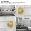 goldenwarm 1 Pack Brushed Gold Privacy Door Knobs Interior for