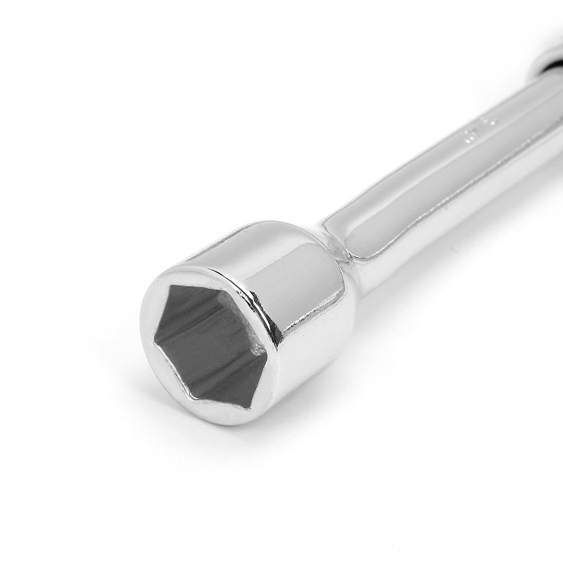 WORKPRO 14-Inch Universal Folding Lug Wrench, 4-Way Cross Wrench