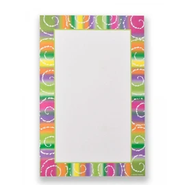 Gartner Studios Fiesta Border Stationery Print-At-Home Invitation Kit,White,5.5-x-8.5-Inch,70496