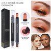 Melsintern Dark Brown Dual Ended Eyeshadow Stick 12 Colors Matte
