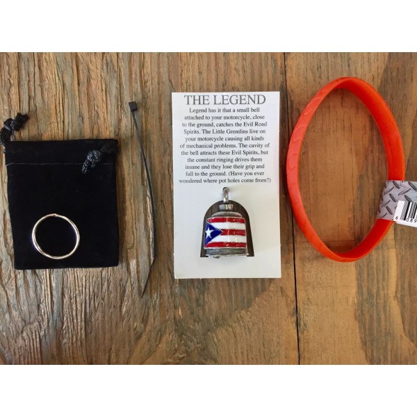 GREMLIN BELL PUERTO RICO FLAG GREMLIN BELL COMPLETE MOTORCYCLE KIT
