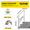 VEVOR Handrail for Outdoor Steps, 2-3 Steps Outdoor Handrail, Adjustable