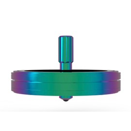 USS Nimitz | Metal Spinning Fidget Toy Top | Inspired by The 2004 USS Nimitz UFO Incident | Psychedelic Stainless Steel